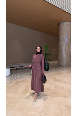 Ahen Oysho Kumaş Oversize Günlük Tesettür Takım