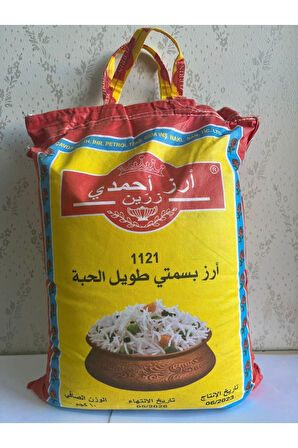 Ahmadi zerrin Rice 1121 uzun iri taneli basmati hint sella pirinci 10 kg