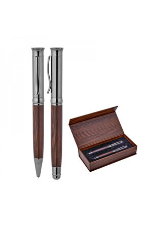 Ahşap Roller Tükenmez Kalem Premium Ahşap Hediye Kutulu Garantili Ürün