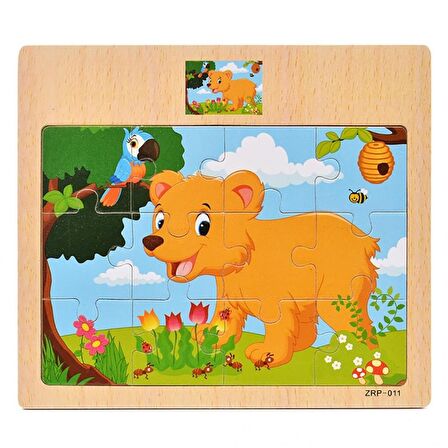 Hayal Sepeti Ayıcık 2+ Yaş Büyük Boy Puzzle 12 Parça