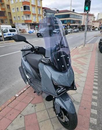 MOTOCAM Arora HTX PRO 50 Ön Cam 2025-2026 Model 65cm Füme Renkli 4mm