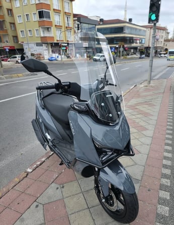 MOTOCAM Arora HTX PRO 50 Ön Cam 2025-2026 Model 65cm Şeffaf Renkli 4mm