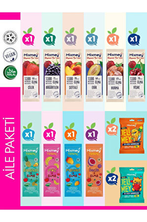 Aile Paketi – 14 Adet Mixmey ve Jelimey ile Sağlıklı Atıştırmalık