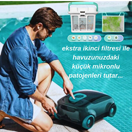 AIPER E1 KABLOSUZ HAVUZ TEMİZLEME ROBOTU