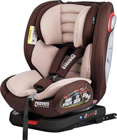  Airmax 0-36 Kg 360 ° Dönebilen Isofix'li Oto Koltuğu Bej