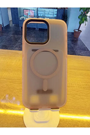 İPhone 15 Pro Max Uyumlu MagSaf Özellikli Kenarları Airbag Özellikli Premimum Kapak