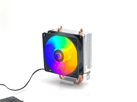 AKTUF AK2X Rainbow 2 Bakır Borulu 105 Tdp Amd/İntel Kule Tipi Yüksek İşlemci Soğutucusu