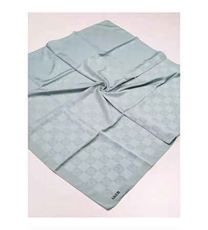 AKER MONOGRAM EŞARP su yeşili