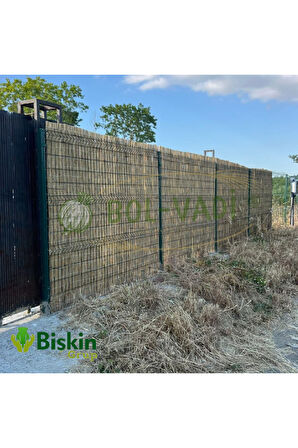 220CM Yükseklik X 150CM Genişlik Doğal Bambu Kamış Hasır Çit Dekoratif Bahçe Balkon ve Duvar Çiti .
