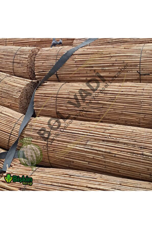 220CM Yükseklik X 500CM Genişlik Doğal Bambu Kamış Hasır Çit Dekoratif Bahçe Balkon ve Duvar Çiti .