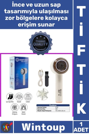 #Tiftik Pratik Ergonomik Şarjlı Tüy Toplayıcı Profesyonel Yenileyici İnce Uzun Saplı Tiftik Makinesi