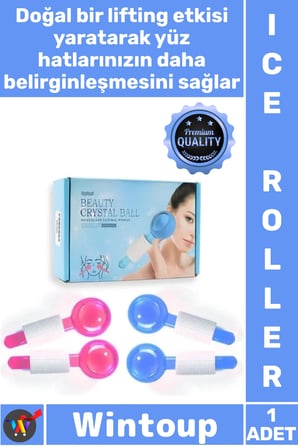 #MasajAleti Estetik Ice Roller Buz Silindiri Terapi Etkili Yüz Derma Masaj Cilt Soğutma Bakım Aleti