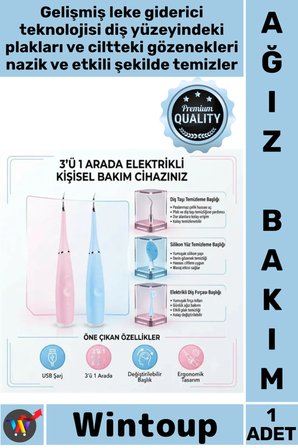 #AğızBakım Şarj Edilebilir Leke Giderici Su Geçirmez Etkili Lüks Profesyonel Ağız Cilt Bakım Cihazı