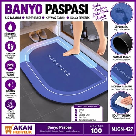 #Paspas Hızlı Kuruyan Mikrofiber Yumuşak Lüks Modern Şık Süper Emici Kaymaz Tabanlı Banyo Paspası