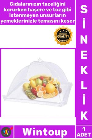 #Sineklik Katlanabilir Mutfak Bahçe Piknik Pratik Hijyenik File Koruma Gıda Koruma Şemsiye Sineklik