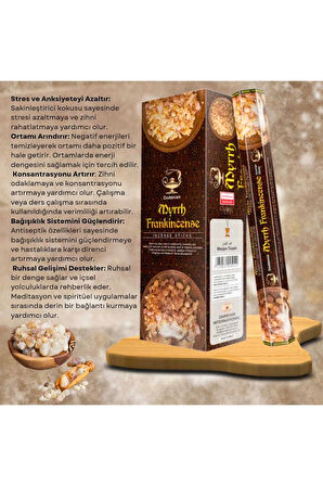 Myrrh  Frankincense Akgünlük Tütsüsü 20 Çubuk