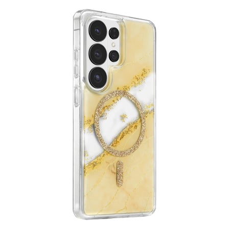 Onegif Samsung Galaxy S26 Ultra Lotus Simli Magsafe Kapak - Gümüş