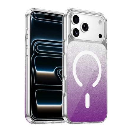 Onegif Apple Uyumlu İphone 17 Pro Max Sora Simli Magsafe Kapak - Mor