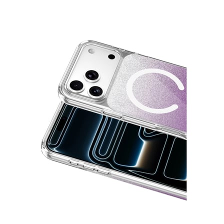 Onegif Apple Uyumlu İphone 17 Pro Max Sora Simli Magsafe Kapak - Mor