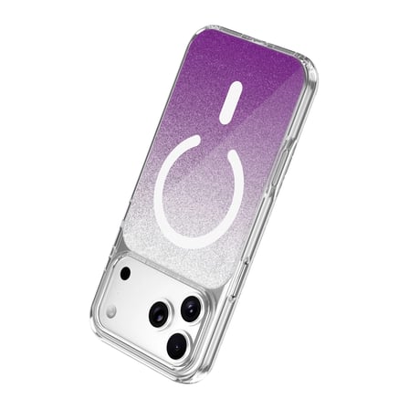 Onegif Apple Uyumlu İphone 17 Pro Max Sora Simli Magsafe Kapak - Mor