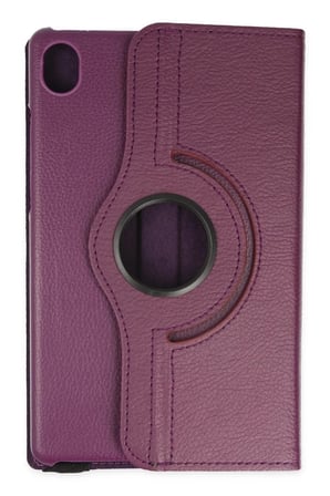 Lenovo Tab M8 Kılıf 360 Tablet Deri Kılıf - Mürdüm