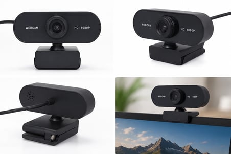 Webcam Orjınal Hd 1080p Konferans Kamera Dahili Mikrofon Görüntülü Sohbet Yayın Kamerası Hd Video