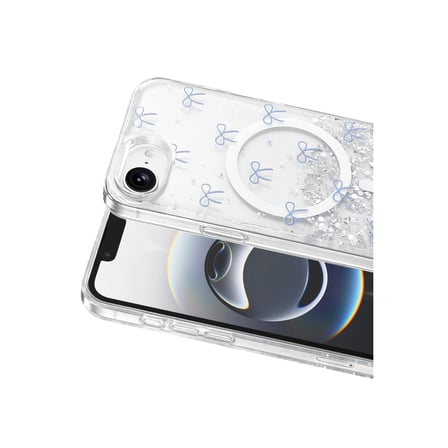 Onegif Apple İphone 17e Misk Simli Magsafe Kapak - Desen 3