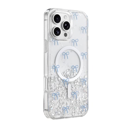 Onegif Apple Uyumlu İphone 16 Pro Max Misk Simli Magsafe Kapak - Desen 3