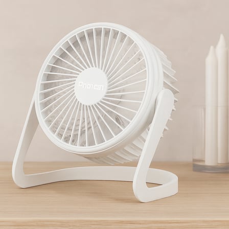 USB Şarjlı Masaüstü Fan 14.5x14.1 cm PVC Gövde