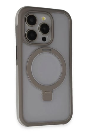 Joko Apple iPhone 15 Pro Zorda Airbag Magsafe Standlı Kapak - Titan Gri