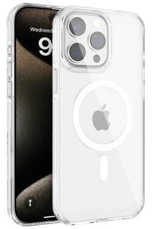 Joko Apple iPhone 15 Pro Max Gleam PC Sert Magsafe Kılıf - Şeffaf