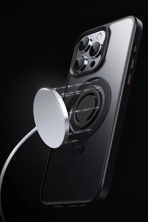 Joko Apple iPhone 16 Pro Avatar 360 Dönen Magsafe Kapak - Siyah