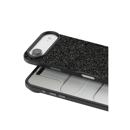 Onegif Apple Uyumlu İphone 17 Air Bright Simli Kapak - Siyah