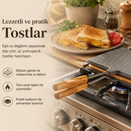 İç Dış Granit Tost Makinası