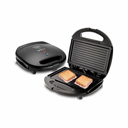 Mini Granit Elektrikli Tost Makinesi 2 Tost Yapışmaz Yüzey 750W SSM-2513
