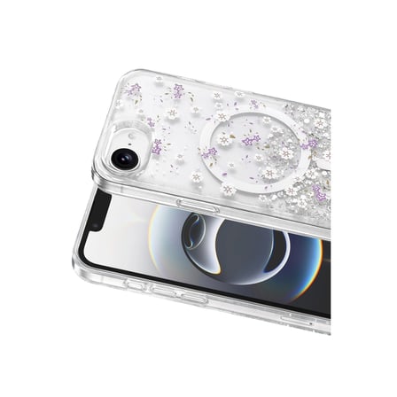Onegif Apple İphone 17e Misk Simli Magsafe Kapak - Desen 2