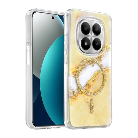 Onegif Xiaomi Redmi Note 15 Pro 5g Lotus Simli Magsafe Kapak - Gümüş