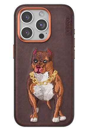 Venco Apple iPhone 14 Pro Max Perma Desenli Kapak - Kahverengi
