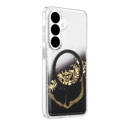 Onegif Samsung Uyumlu Galaxy S26 Lotus Simli Magsafe Kapak - Siyah