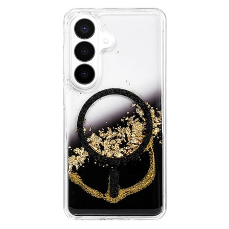 Onegif Samsung Uyumlu Galaxy S26 Lotus Simli Magsafe Kapak - Siyah