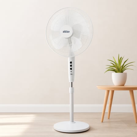 16'' 5 Pervaneli Ayaklı Vantilatör - Sessiz, 140 cm, 3 Kademe