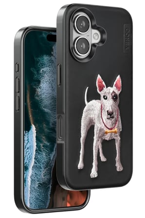 Venco Apple iPhone 16 Perma Desenli Kapak - Siyah