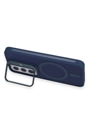 Joko Samsung Galaxy S24 Flet Lens Magsafe Kapak - Lacivert