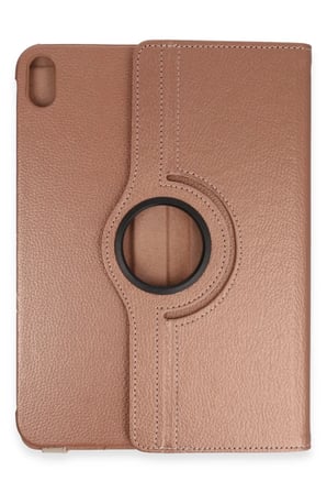 Apple iPad 2025 10.9 10.Nesil (A16) Kılıf 360 Tablet Deri Kılıf - Rose Gold
