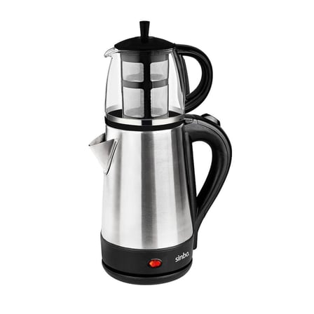Cam Demlikli Elektrikli Çelik Çaycı Seti 1600W - 1.7LT - 0.7LT STM-5836