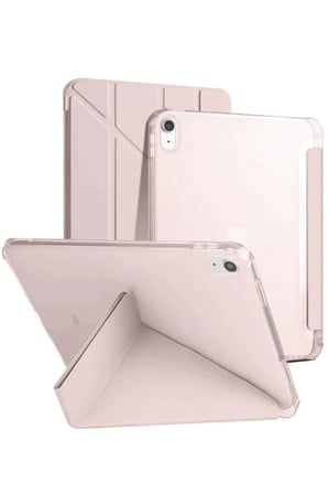 Apple iPad 2025 10.9 10.Nesil (A16) Kılıf Kalemlikli Mars Tablet Kılıfı - Rose Gold