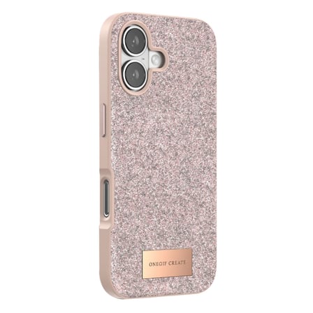 Onegif Apple Uyumlu İphone 17 Bright Simli Kapak - Pembe