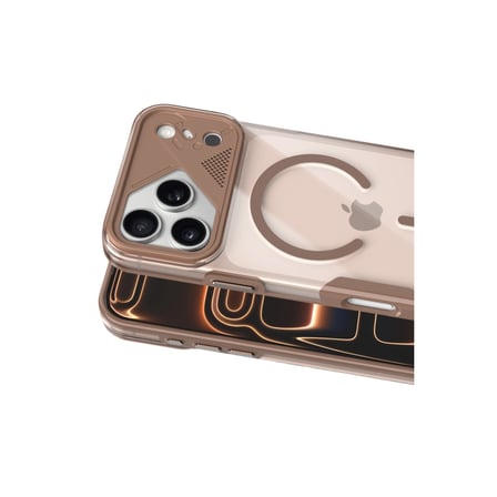 Joko Apple Uyumlu İphone 17 Pro Zinko Magsafe Kapak - Çöl Titanyum