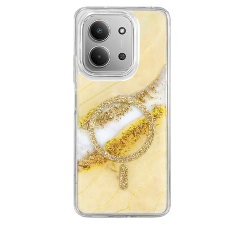 Onegif Xiaomi Redmi 15c 4g Lotus Simli Magsafe Kapak - Gümüş