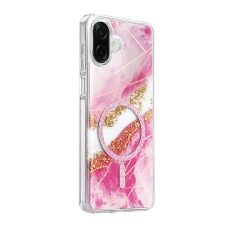 Onegif Samsung Galaxy A07 4g Lotus Simli Magsafe Kapak - Pembe